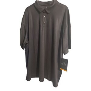 StormTech Mens‎ Polo Shirt Size 3XL/3TG Gray/Black Strips